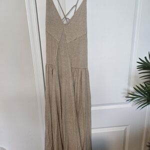 Free People Taupe Maxi Dress